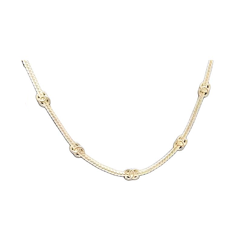 (Women) CHANEL  Classic Double C Logo Gold Necklace. ABE255-B18058-NZS80 圖 2