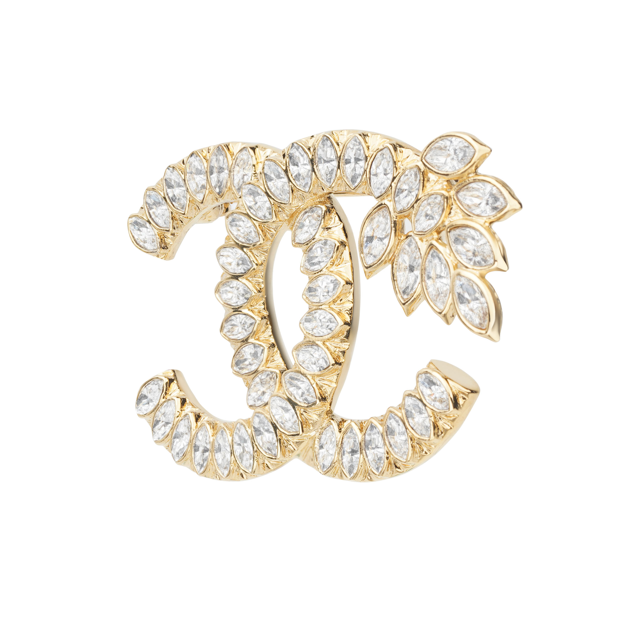 (Women) CHANEL  Classic Double C Wheat Brooch Gold Fashion Accessory. AB9466-B09321-NK602