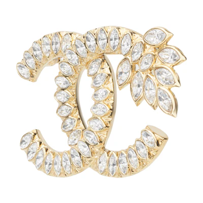 (Women) CHANEL Classic Double C Wheat Brooch Gold Fashion Accessory. AB9466-B09321-NK602