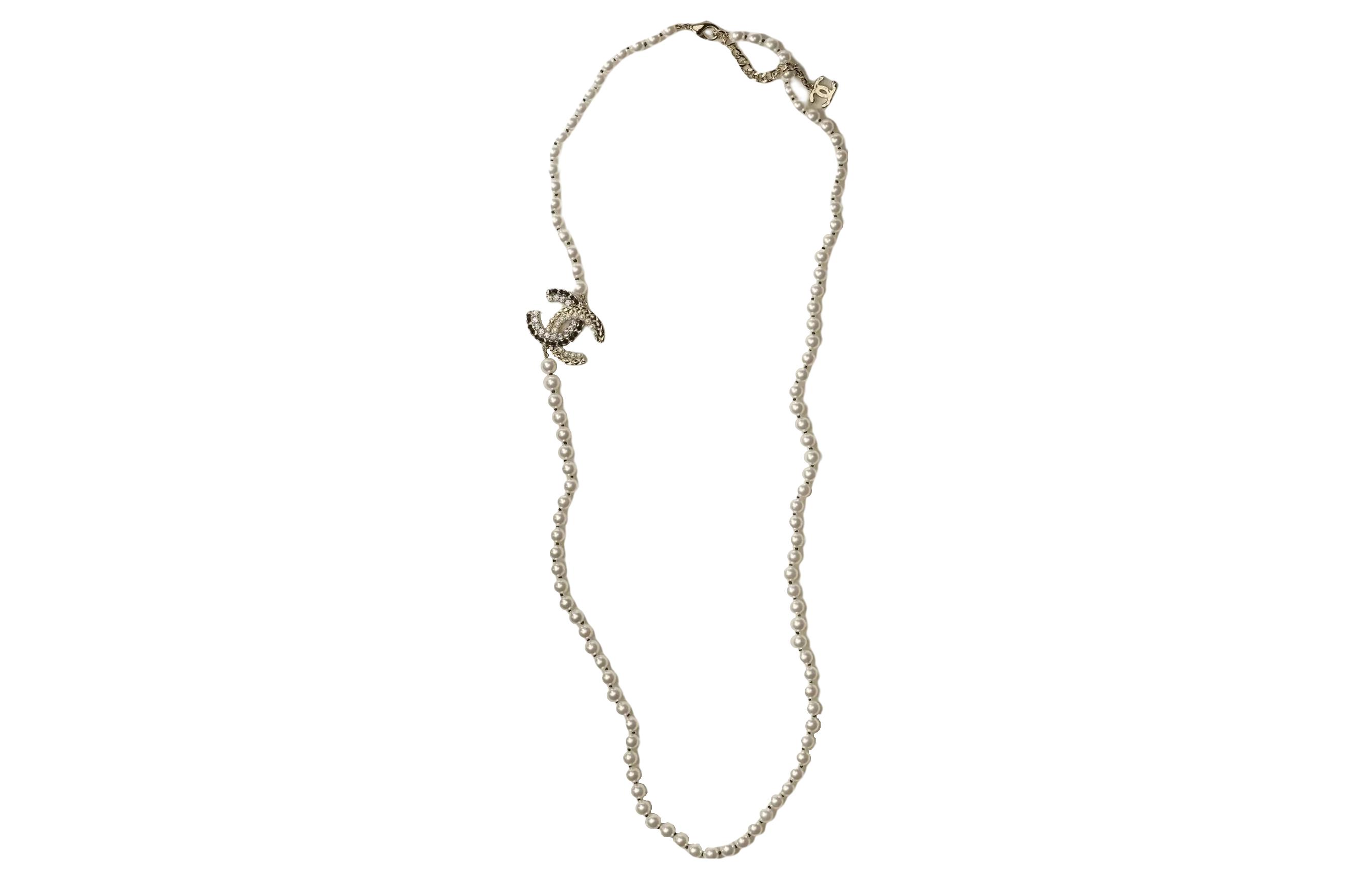 (Women) CHANEL  Elegant Stylish Versatile Necklace - White AB9084-B08629-NJ194 圖 3