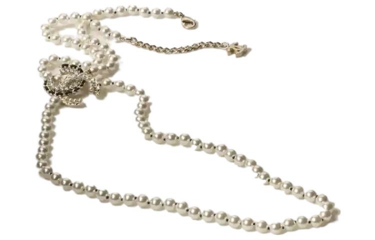 (Women) CHANEL  Elegant Stylish Versatile Necklace - White AB9084-B08629-NJ194 圖 4