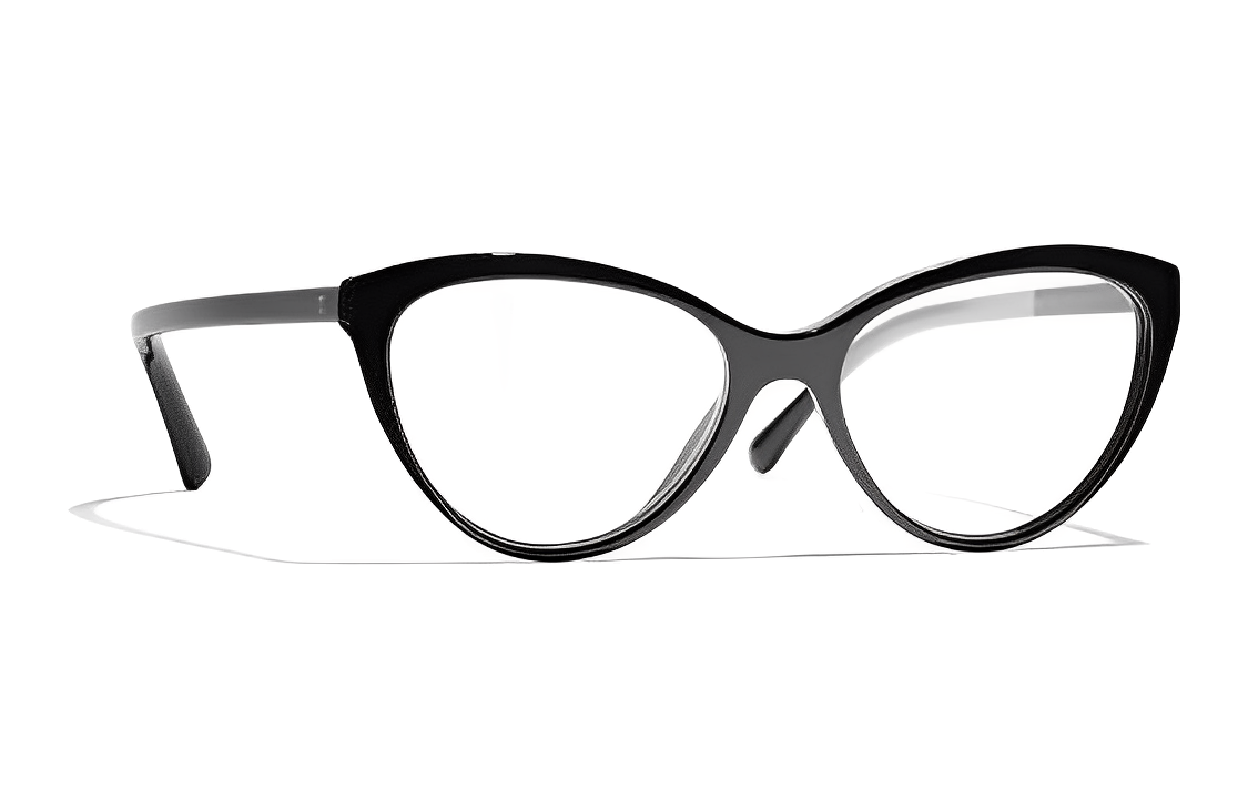 (Women) CHANEL  Fashion Cat-Eye Yellow Logo Optical Glasses Frame. CH33931712