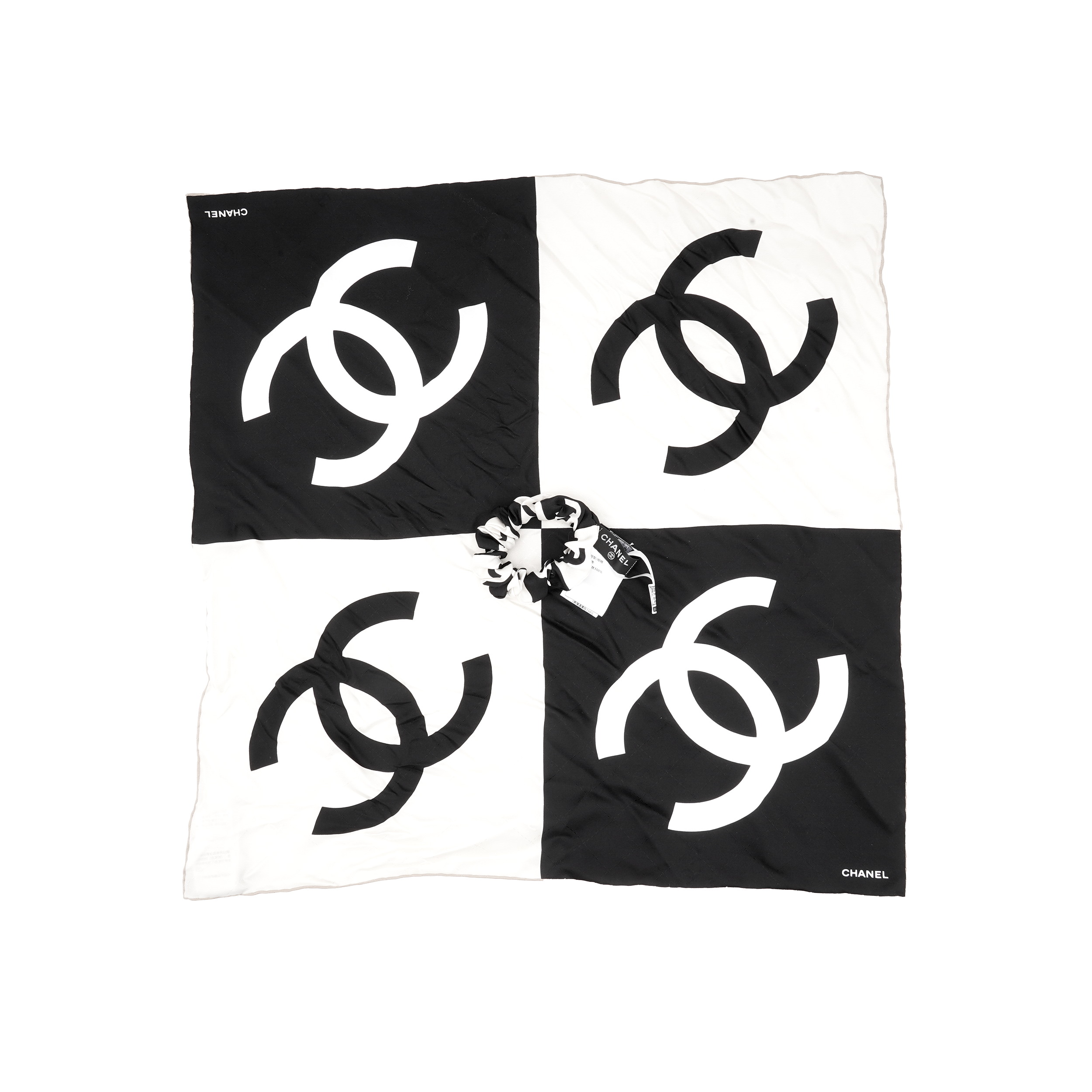 Purchase (W) 샤넬 패션 컴포트 헤어 타이 헤어밴드 블랙/화이트 AA8226B08171N1231