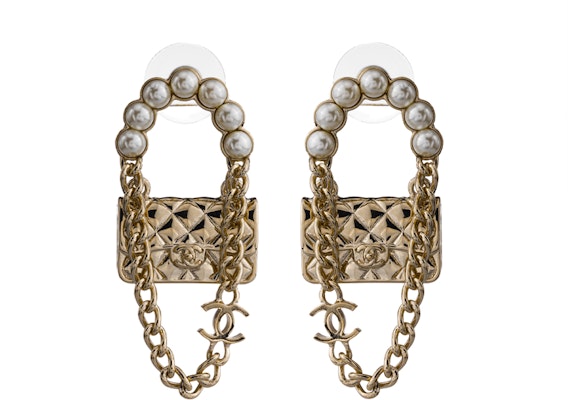 (Women) CHANEL Fashion Pearl Bag White with Metal Detailing. Ab6137B05631NC344 Buy (Women) CHANEL Fashion Pearl Bag White with Metal Detailing. Ab6137B05631NC344