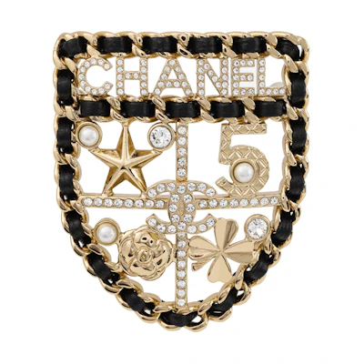 (Women) CHANEL Fashionable Rhinestone Brooch. AB4702-B04012-N8553
