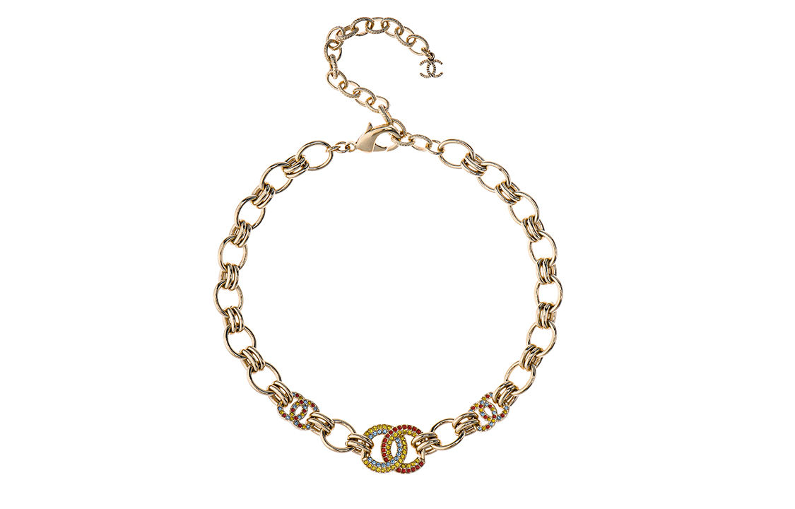 (Women) CHANEL  Gold-Tone Elegant Portable Metal Necklace AB9883-B09920-NL720