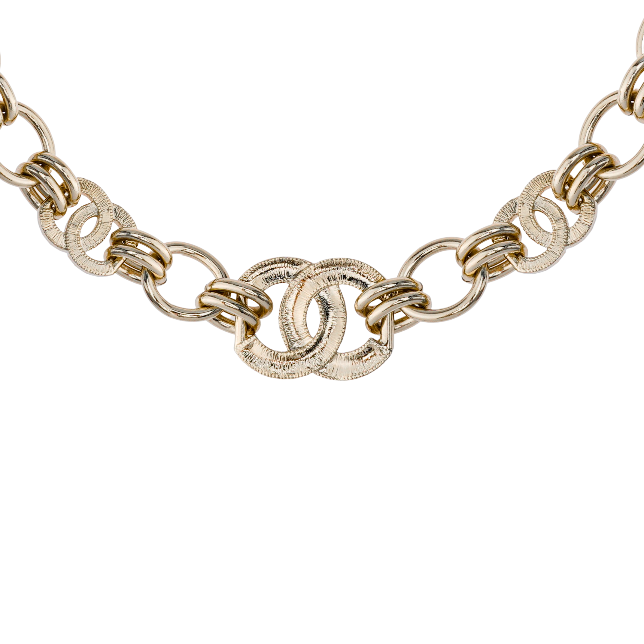 Shop (W) CHANEL 金色優雅便攜金屬項鍊 AB9883-B09920-NL720