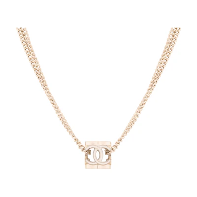 (Women) CHANEL Gold Adjustable Alloy Necklace AB9735-B09514-NK892