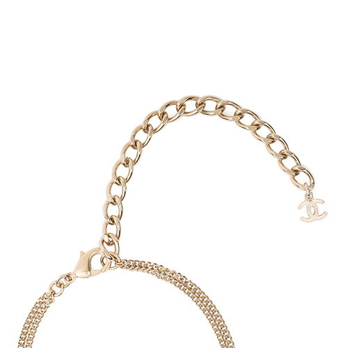 Shop (Women) CHANEL  Gold Adjustable Alloy Necklace AB9735-B09514-NK892