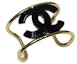 Buy (W) Gelang CHANEL Emas/Hitam Resin Metal dengan Logo Double C. ABD158-B16632-NX965