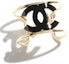Order (W) Gelang CHANEL Emas/Hitam Resin Metal dengan Logo Double C. ABD158-B16632-NX965