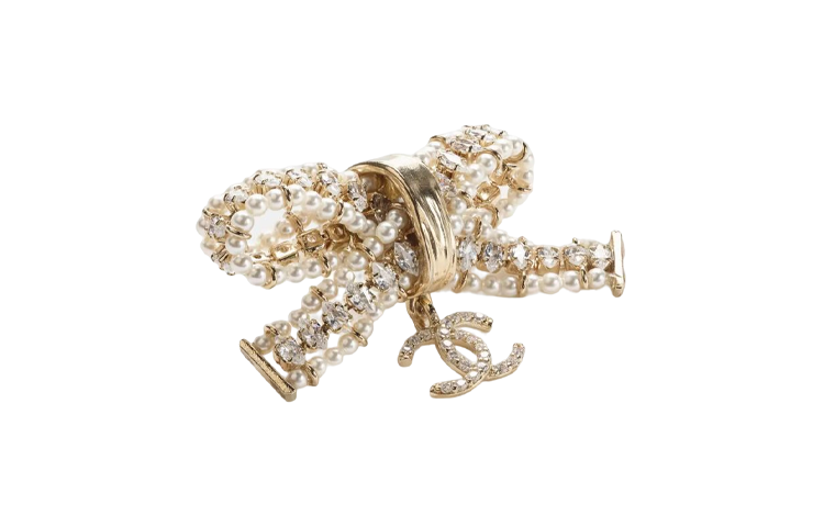 Lookbook (W) 香奈兒金色蝴蝶結經典雙C胸針時尚配飾 AB9718-B09591-NL114