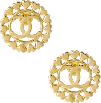 (W) シャネル ゴールド ハート型 ロゴ ピアス ABA273-B10485-NN008 Order (W) シャネル ゴールド ハート型 ロゴ ピアス ABA273-B10485-NN008