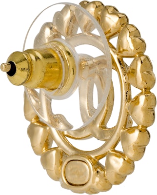 (W) シャネル ゴールド ハート型 ロゴ ピアス ABA273-B10485-NN008 Shop (W) シャネル ゴールド ハート型 ロゴ ピアス ABA273-B10485-NN008