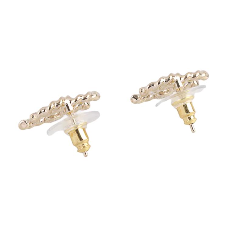 (Women) CHANEL  Gold Metal Logo Stud Earrings. ABC529-B16134-NW446 圖 4