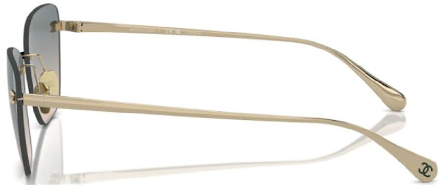 (W) CHANEL 金色鈦金屬不規則太陽眼鏡附品牌標誌細節 CH4286T Shop (W) CHANEL 金色鈦金屬不規則太陽眼鏡附品牌標誌細節 CH4286T