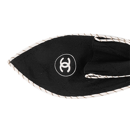 Purchase (W) 샤넬 로고 디자인 블랙 헤어 타이. AA9172-B13586-NP313