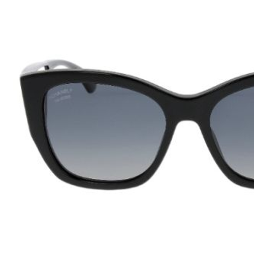 (Women) CHANEL  Irregular Black Sunglasses with Logo Detail 14462336 圖 5