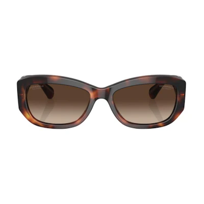 (Women) CHANEL Irregular Brown Sunglasses with Logo Temple Design. 2.266059E+7