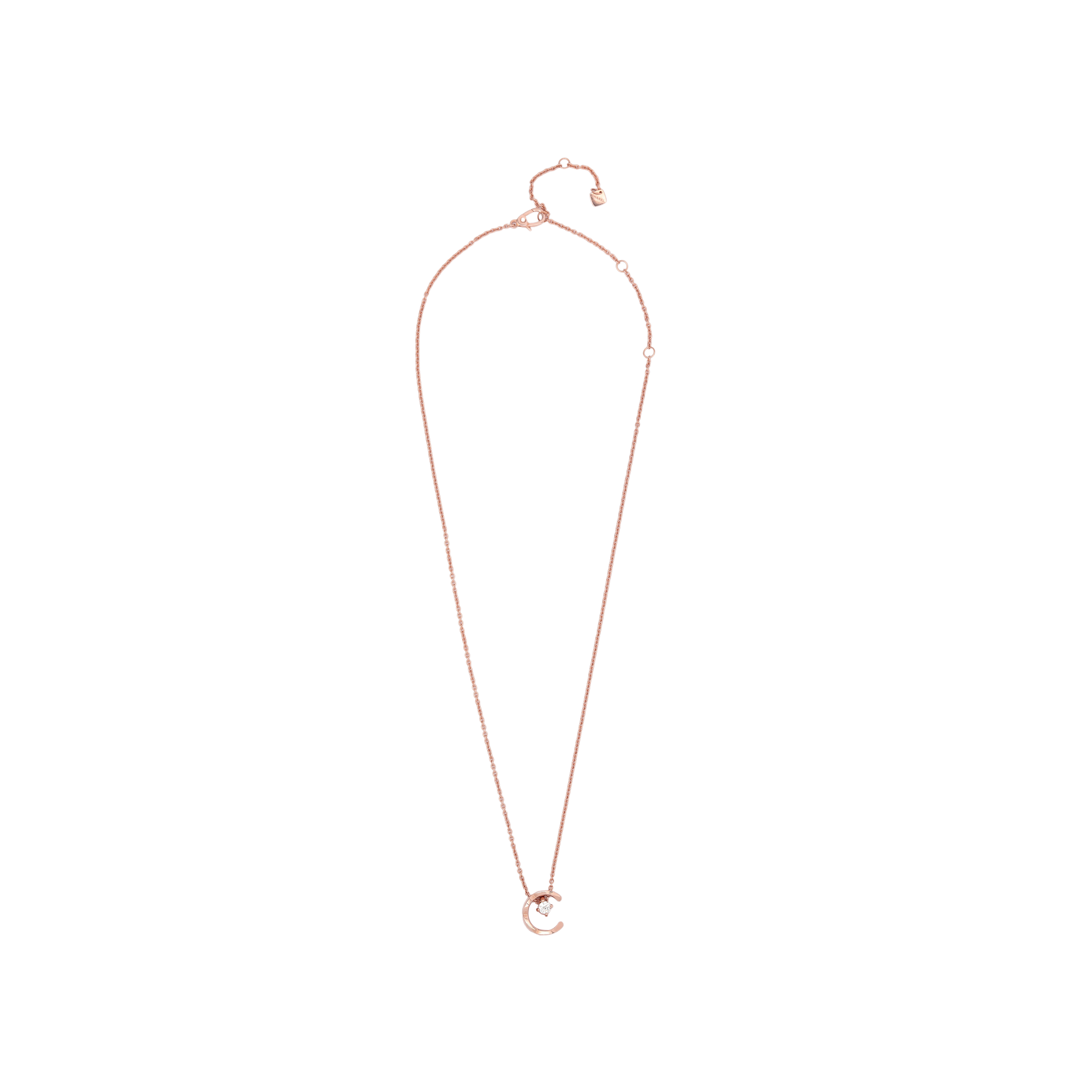 (Women) CHANEL  K Gold Necklace in Beige Gold. J12102