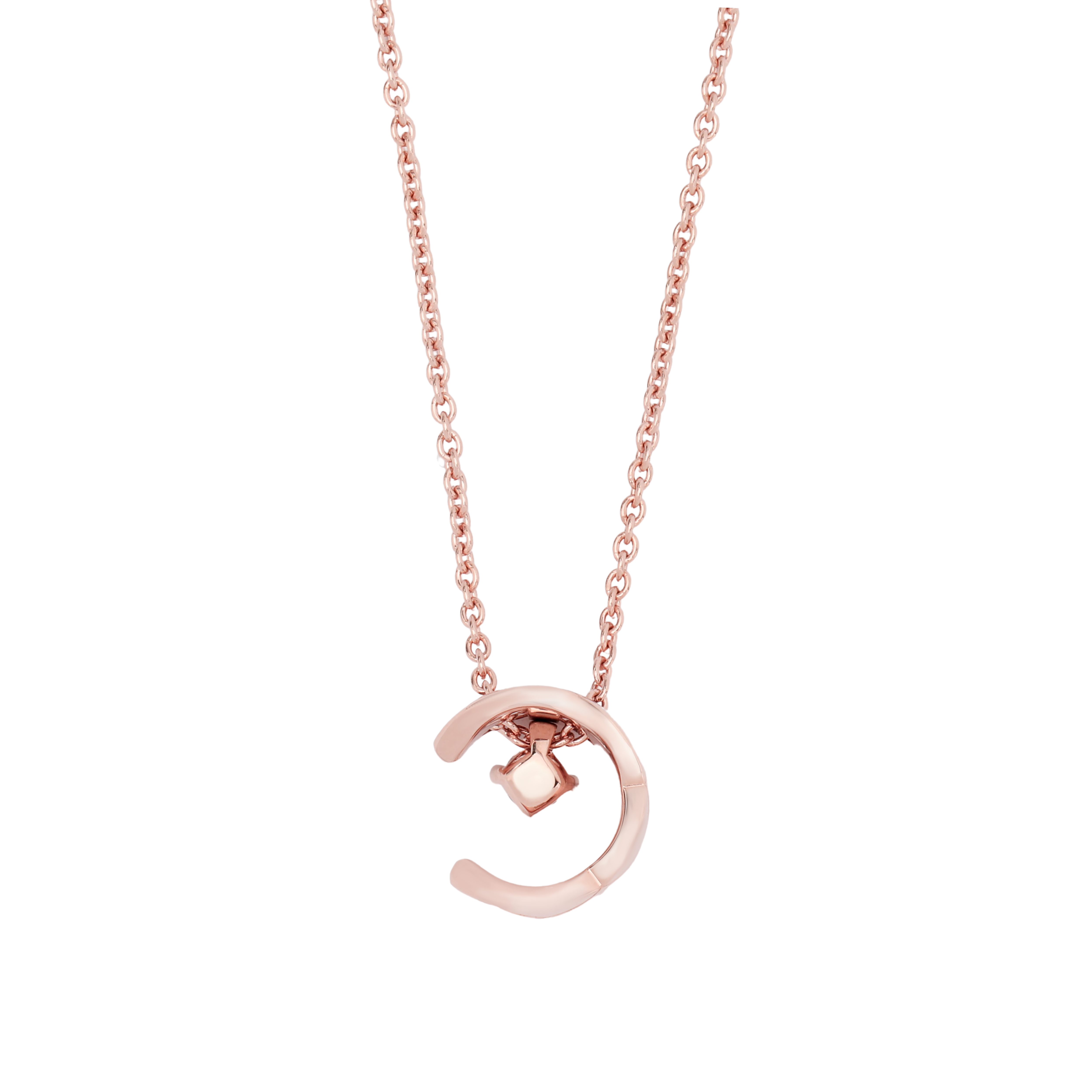 (Women) CHANEL  K Gold Necklace in Beige Gold. J12102 圖 5