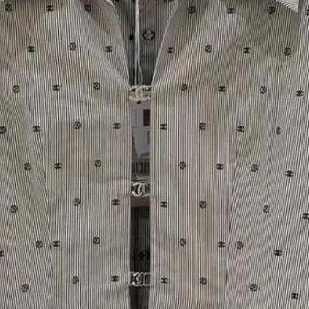 Details for (W) シャネル ロゴ グラフィック 半袖シャツ グレー P76758-V63866-M9999