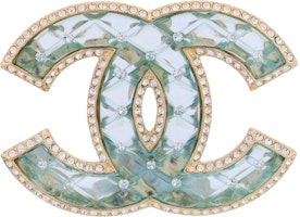 (Women) CHANEL Luxurious Green Hollow Brooch. AB9994B10003NM022 (Women) CHANEL Luxurious Green Hollow Brooch. AB9994B10003NM022