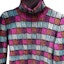 Lookbook (Women) CHANEL Multicolor Plaid Printed High-Neck Long-Sleeve Knit Sweater. P59231-K07769-ME923