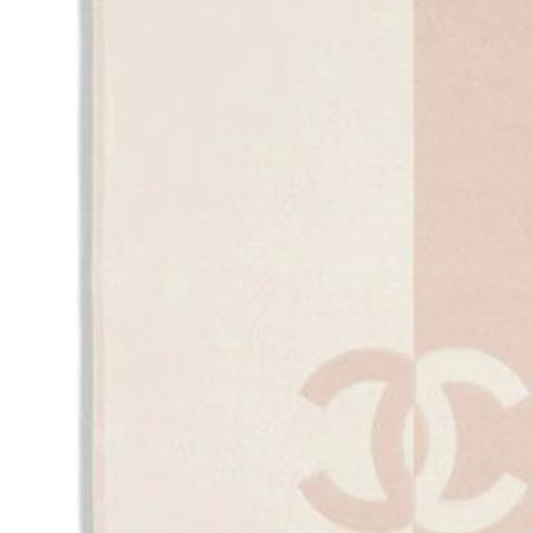 Shop (W) シャネル ピンクウールスカーフ 二色ロゴデザイン付き AAA255-B17089-NZ302