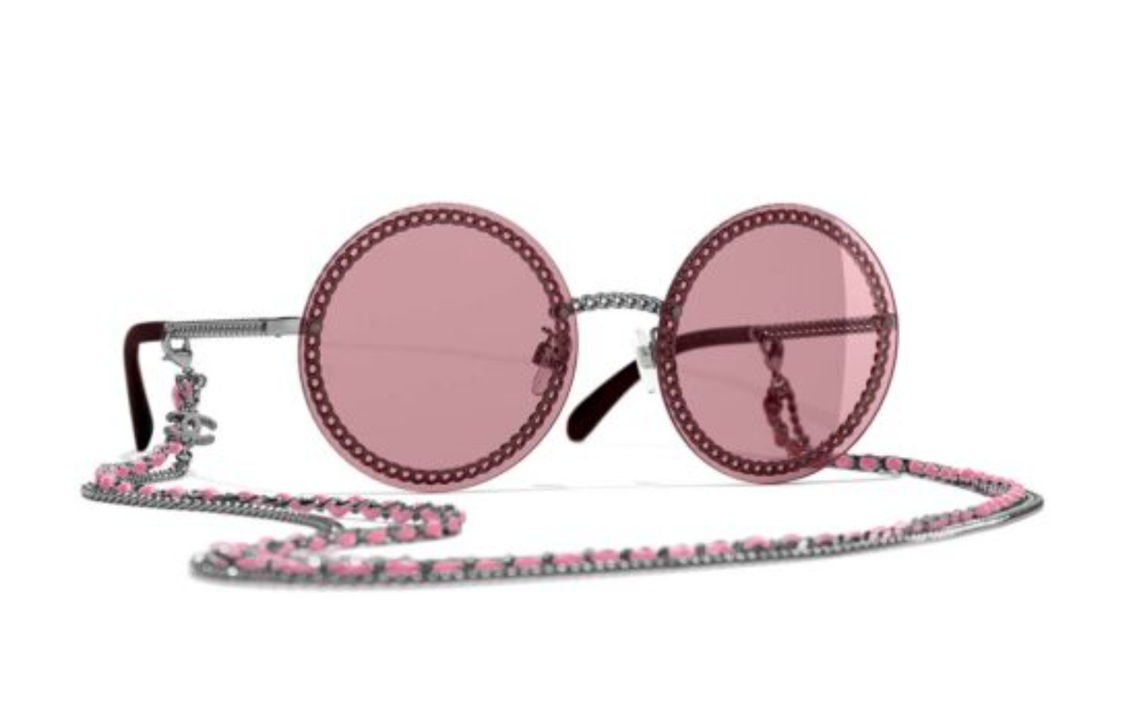 (Women) CHANEL  Round Alloy Sunglasses - Stylish and Elegant Design. CH4245-58-C108D8 圖 3