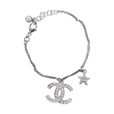 (Women) CHANEL Silver Fashion Minimalist Versatile Bracelet AB6188B05632NC448