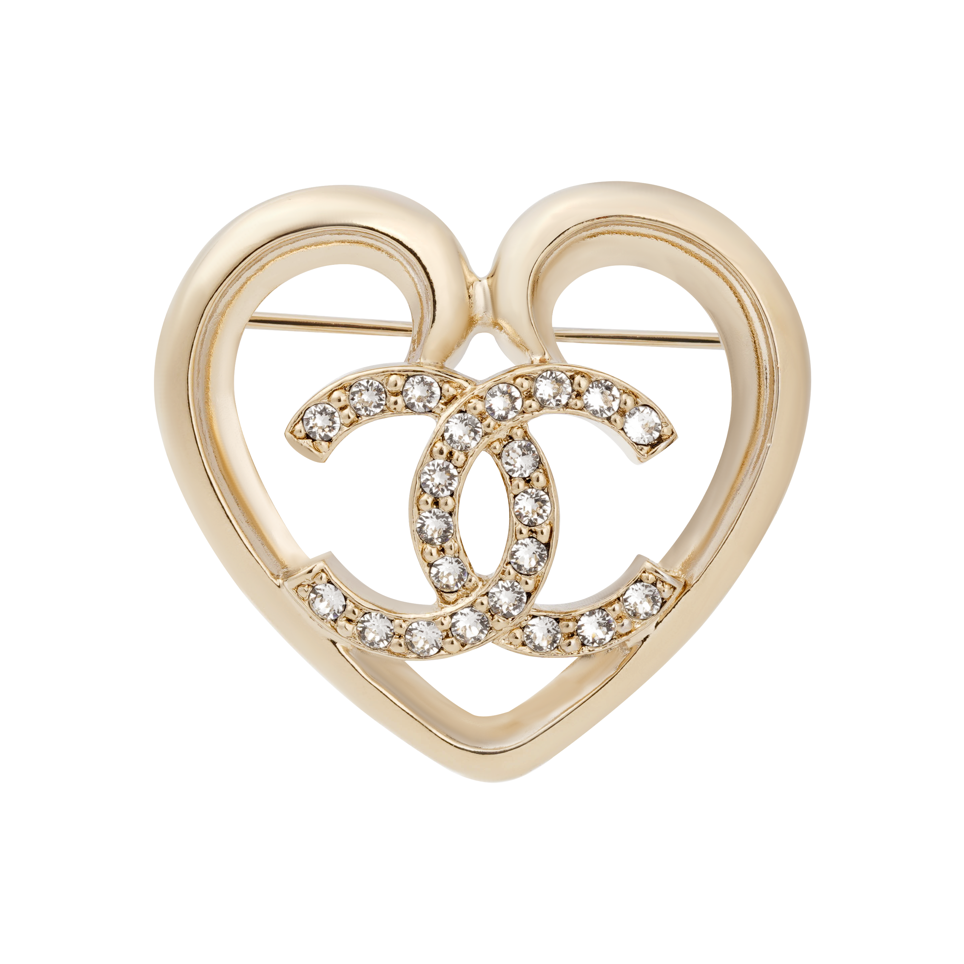 (Women) CHANEL  Simple Casual Heart Metal Brooch. ABA093B10034NM079 圖 2