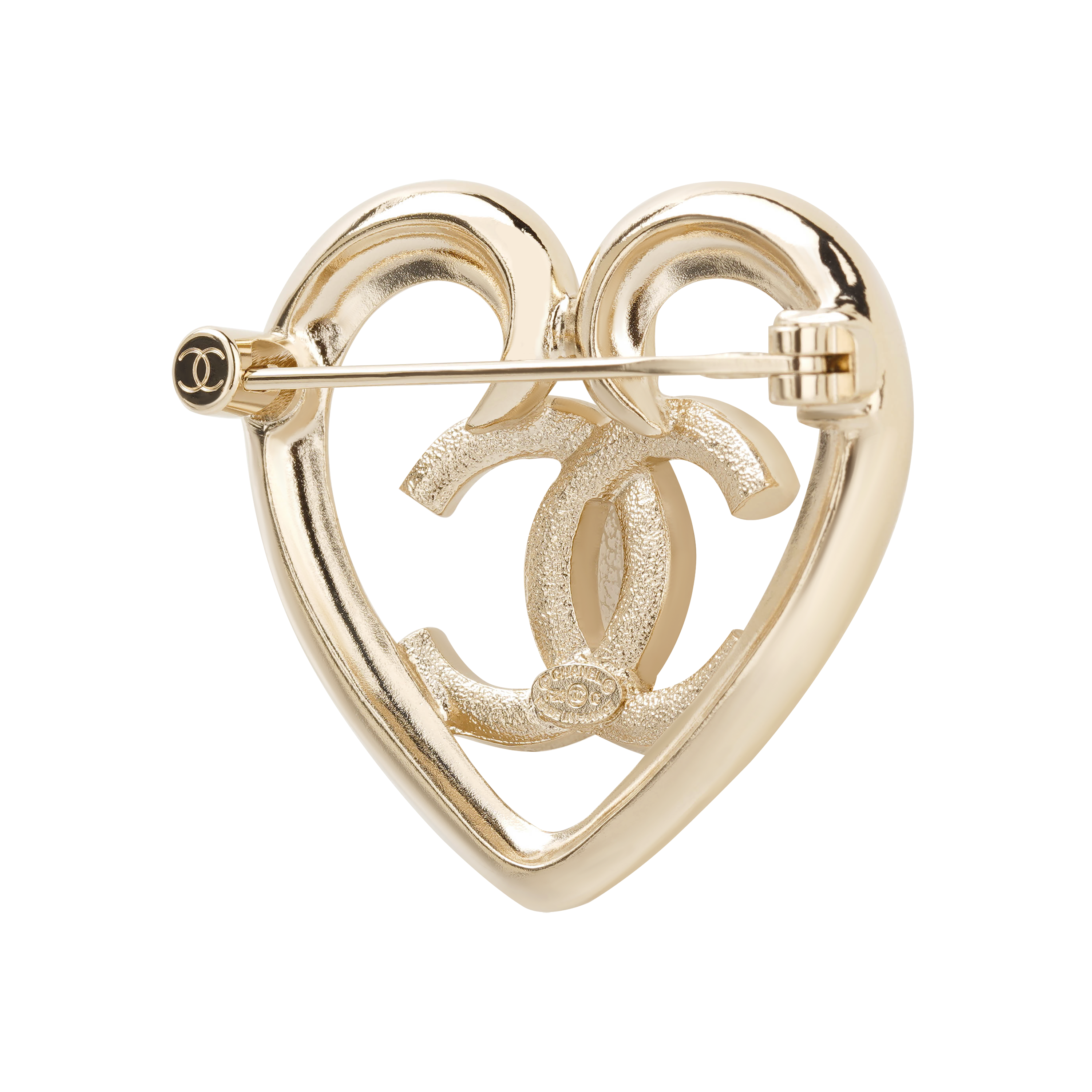 (Women) CHANEL  Simple Casual Heart Metal Brooch. ABA093B10034NM079 圖 3