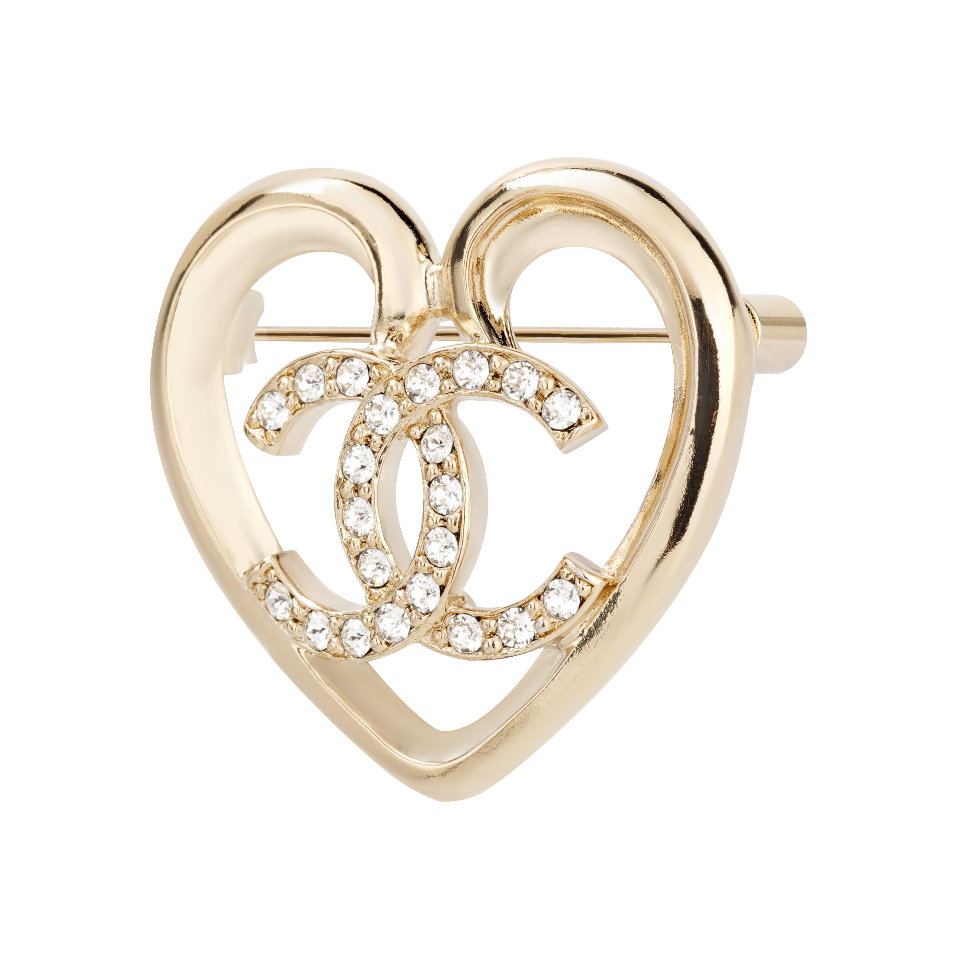 (Women) CHANEL  Simple Casual Heart Metal Brooch. ABA093B10034NM079 圖 4