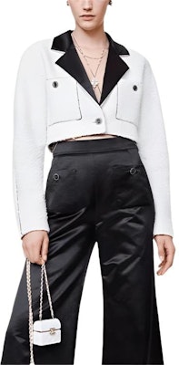 (Women) CHANEL Single Button Long Sleeve Jacket White P72419-V63388-NG158 Buy (Women) CHANEL Single Button Long Sleeve Jacket White P72419-V63388-NG158