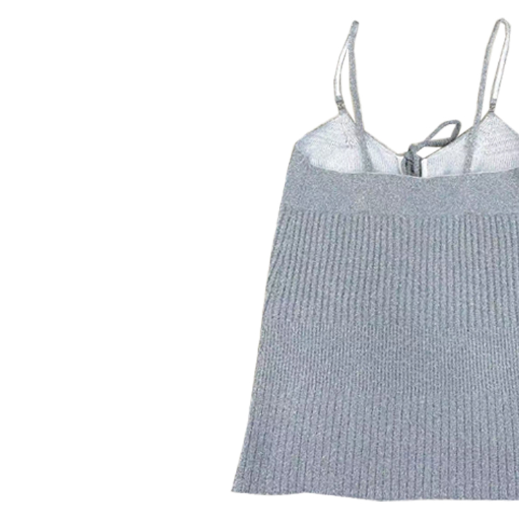 (Women) CHANEL  Solid Color Casual Tank Top in Silver Gray. P72898-K10475-NI898 圖 6
