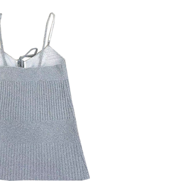 (Women) CHANEL  Solid Color Casual Tank Top in Silver Gray. P72898-K10475-NI898 圖 7