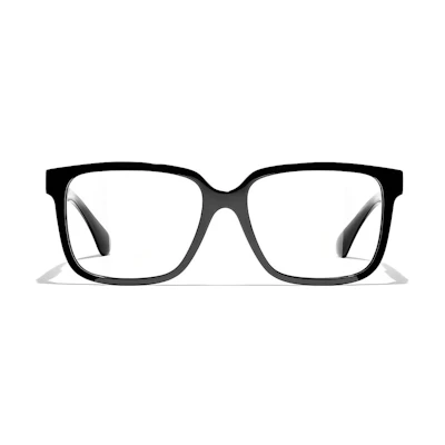 (Women) CHANEL Stylish Rectangle Optical Glasses - Black. CH3435QC888