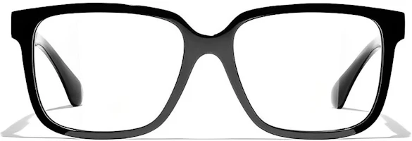 Order (W) CHANEL 時尚矩形光學眼鏡 - 黑色 CH3435QC888