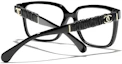 Purchase (W) Gafas Ópticas Rectangulares Estilosas CHANEL - Negro. CH3435QC888