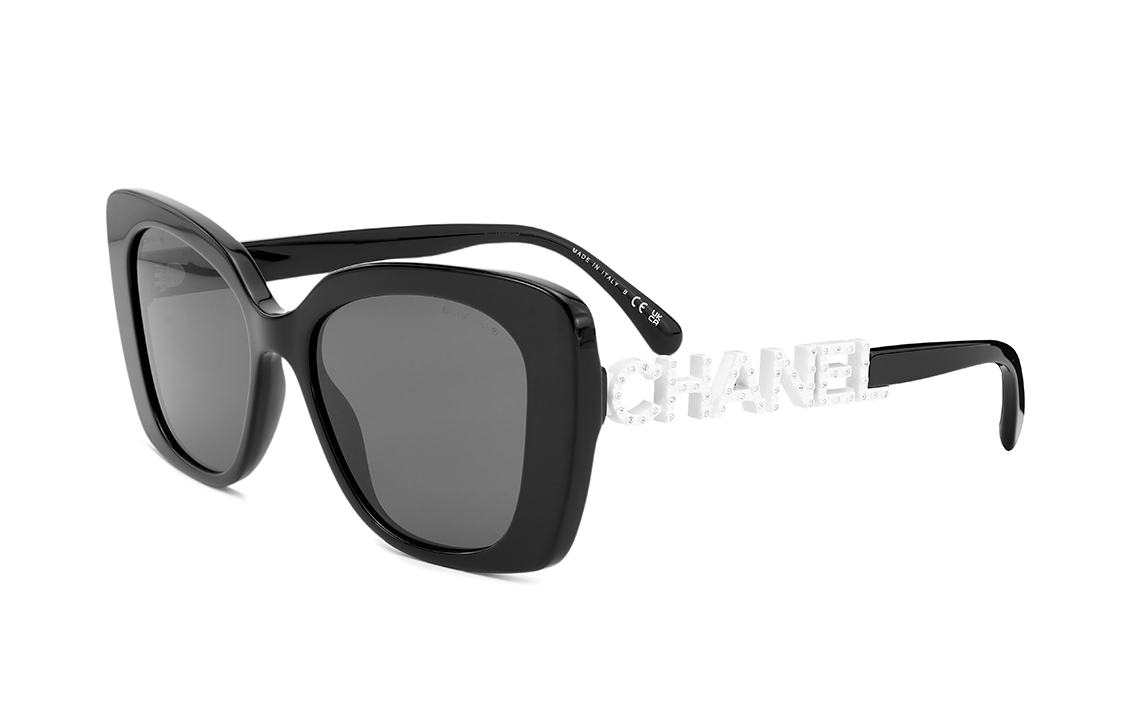 Order (W) CHANEL 時尚蝴蝶黑色太陽眼鏡【可配度數】 CH5422B-1026S4