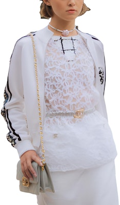 (W) 香奈兒 白色條紋logo長袖外套 - 2023春夏款 P74166-K10645-NL943 Buy (W) 香奈兒 白色條紋logo長袖外套 - 2023春夏款 P74166-K10645-NL943