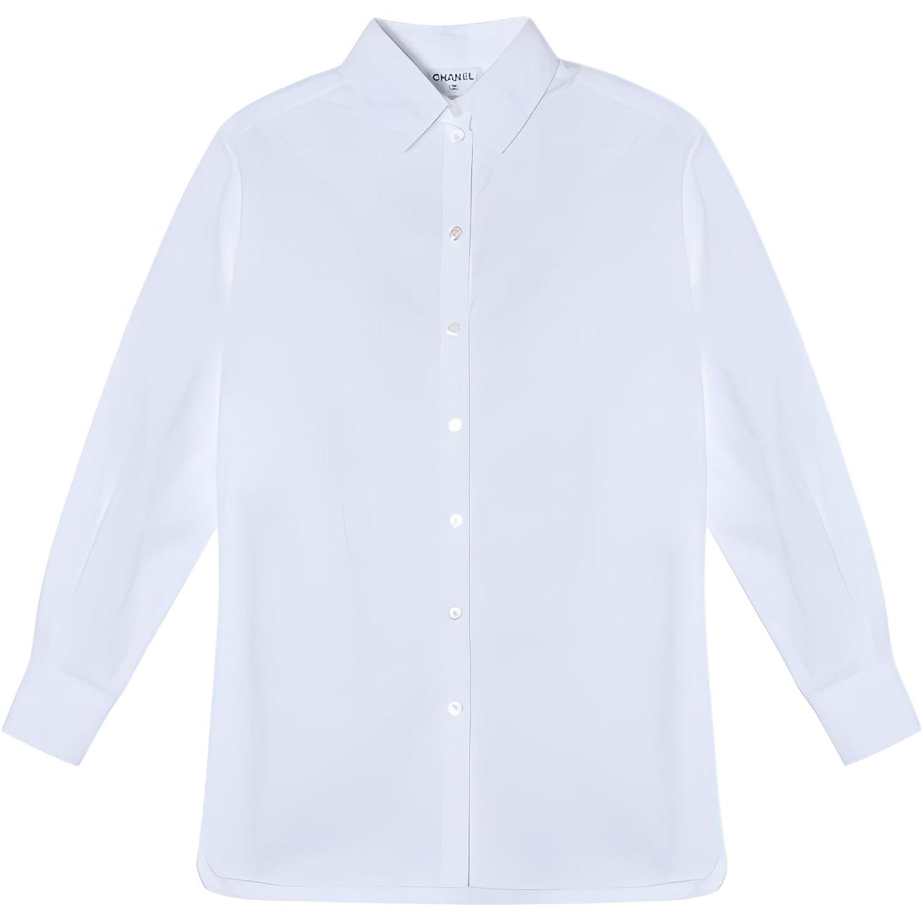 (Women) CHANEL  White Long-Sleeve Shirt - Spring/Summer 2024 Collection P76386-V68186-00100