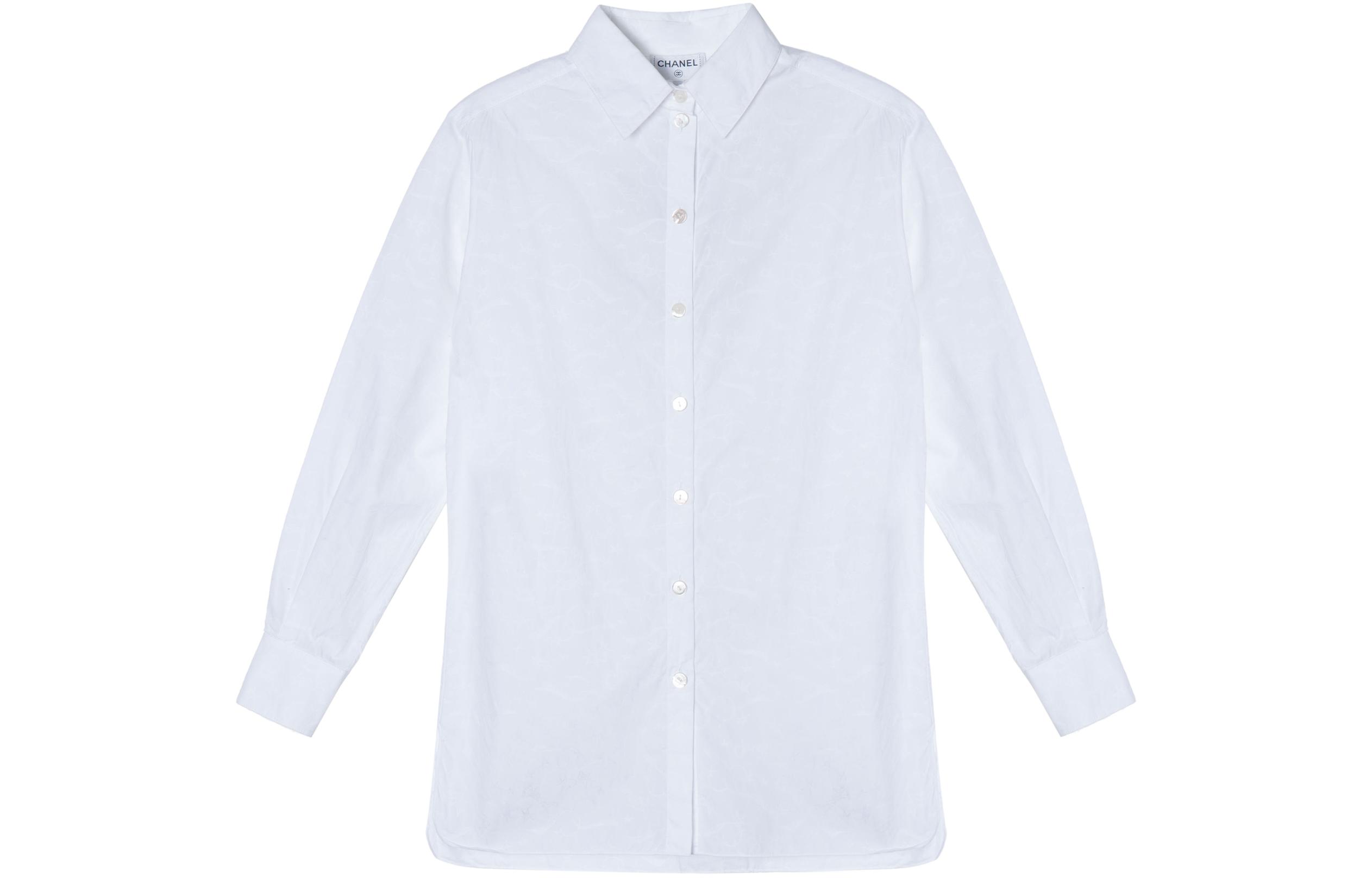 Order (W) シャネル ホワイト 長袖シャツ - 春夏 2024 コレクション P76386-V68186-00100