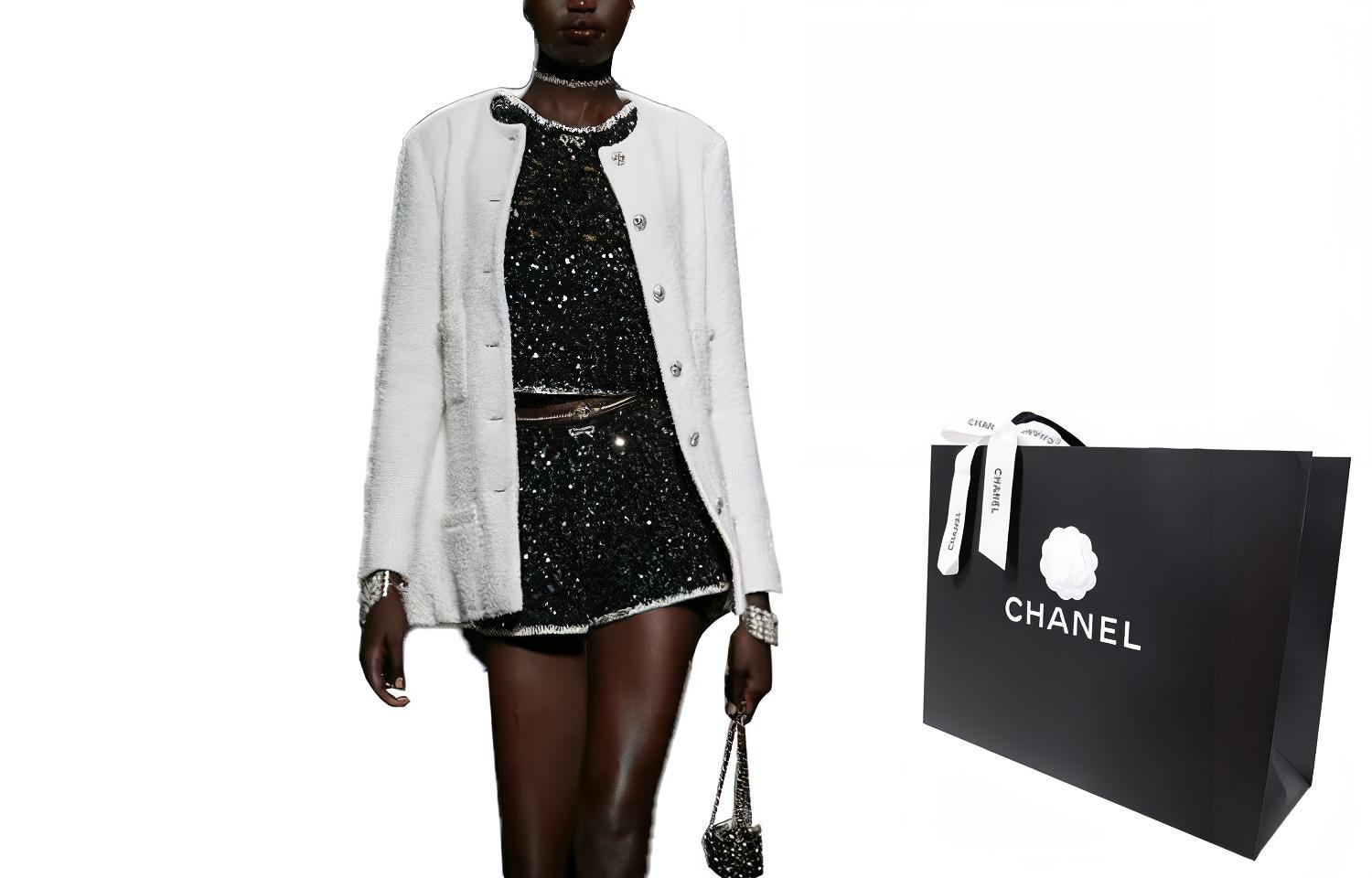 Lookbook (W) 香奈兒 2023 春夏白色單排扣休閒外套 P74823-V66067-00100