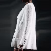 Details for (W) 香奈兒 2023 春夏白色單排扣休閒外套 P74823-V66067-00100