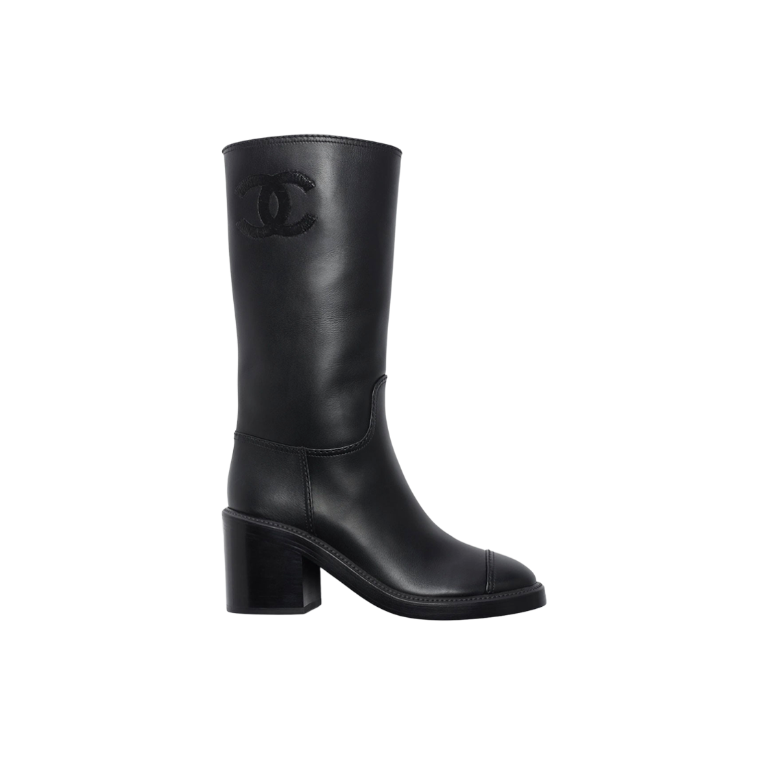 (Women) Chanel Ankle Boot 'Black Leather 7.5cm Heel' G39614-X56793-94305