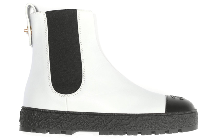 (W) Chanel Ankle Boots 'Fashion Calfskin Black and White' 圖 2