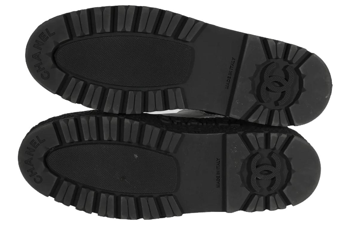 (W) Chanel Ankle Boots 'Fashion Calfskin Black and White' 圖 6