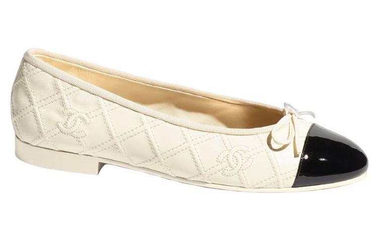 (W) Chanel Ballerina Flat 'Leather Bow White' 圖 2
